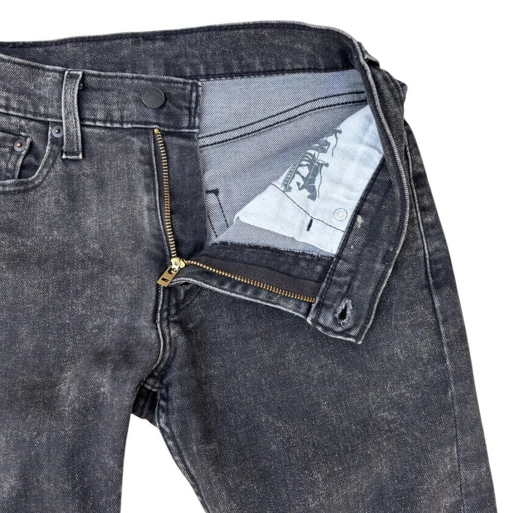 Levi’s 512 Men’s 28W 30L Slim Taper Fit Stretch Black Stone Washes Jeans